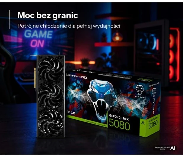 Gainward GeForce RTX 5080 Python III 16GB GDDR7 (NE75080019T2-GB2035T) EU