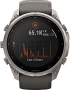 Смарт-часы Garmin Fenix 9 Pro Solar 51mm Titanium with Pebble Gray/Silver Gray Silicone Band (010-04339-05/06)