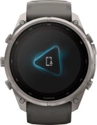 Смарт-часы Garmin Fenix 9 Pro Solar 51mm Titanium with Pebble Gray/Silver Gray Silicone Band (010-04339-05/06)