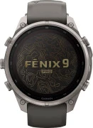 Смарт-часы Garmin Fenix 9 Pro Solar 47mm Titanium with Pebble Gray/Silver Gray Silicone Band (010-04338-05/06)