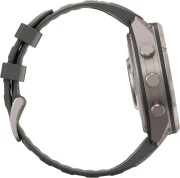 Смарт-часы Garmin Fenix 9 Pro Solar 47mm Titanium with Pebble Gray/Silver Gray Silicone Band (010-04338-05/06)