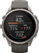 Смарт-часы Garmin Fenix 9 Pro Solar 47mm Titanium with Pebble Gray/Silver Gray Silicone Band (010-04338-05/06)