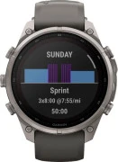 Смарт-часы Garmin Fenix 9 Pro Solar 47mm Titanium with Pebble Gray/Silver Gray Silicone Band (010-04338-05/06)
