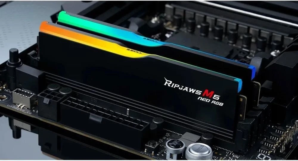 G.Skill 32 GB (2x16GB) DDR5 6000 MHz Ripjaws M5 Neo RGB (F5-6000J2836G16GX2-RM5NRK)