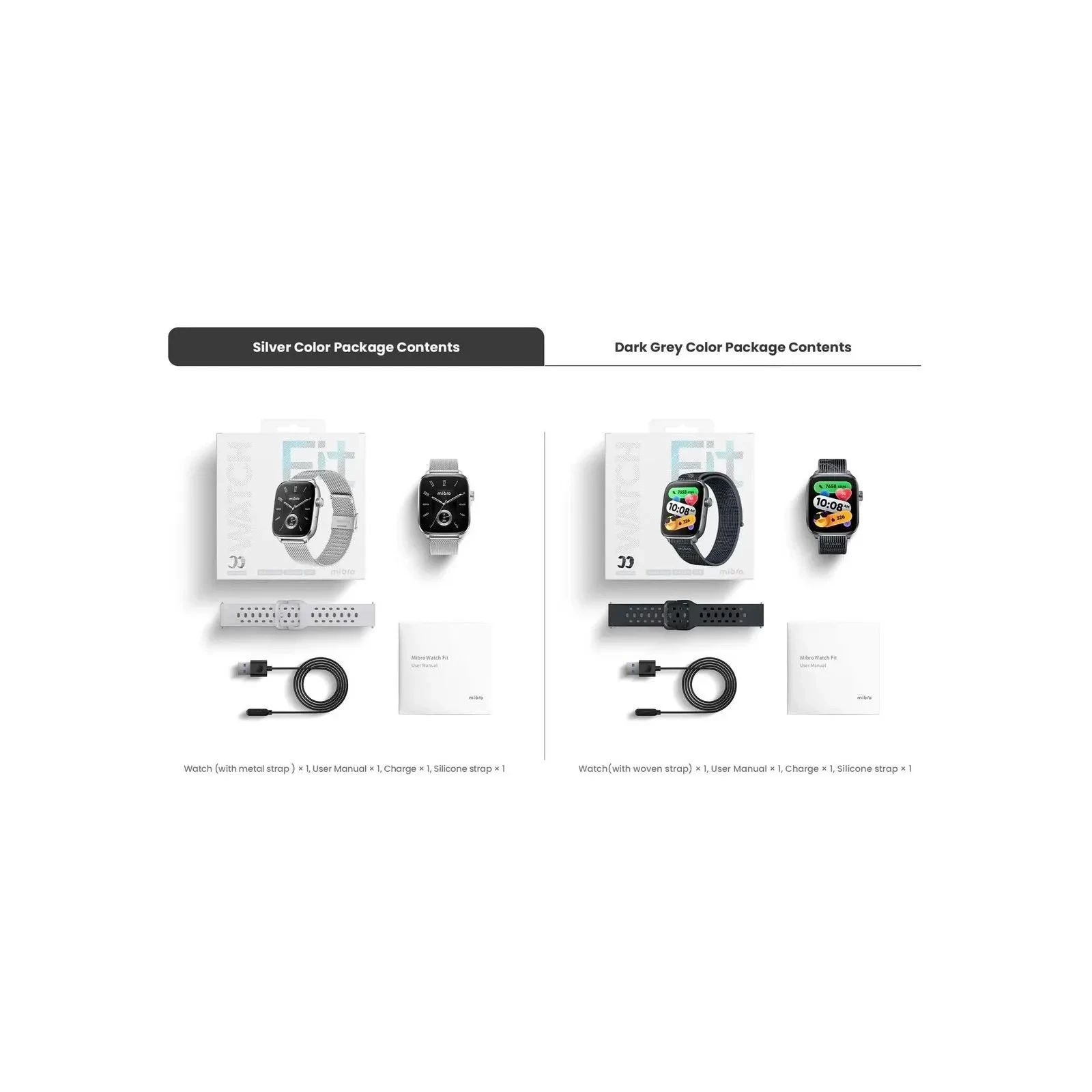Смарт-годинник Mibro Fit 44mm Black XPAW027B (XPAW027B) (UA) Сумісна ОС: iOS , Android; Діагональ