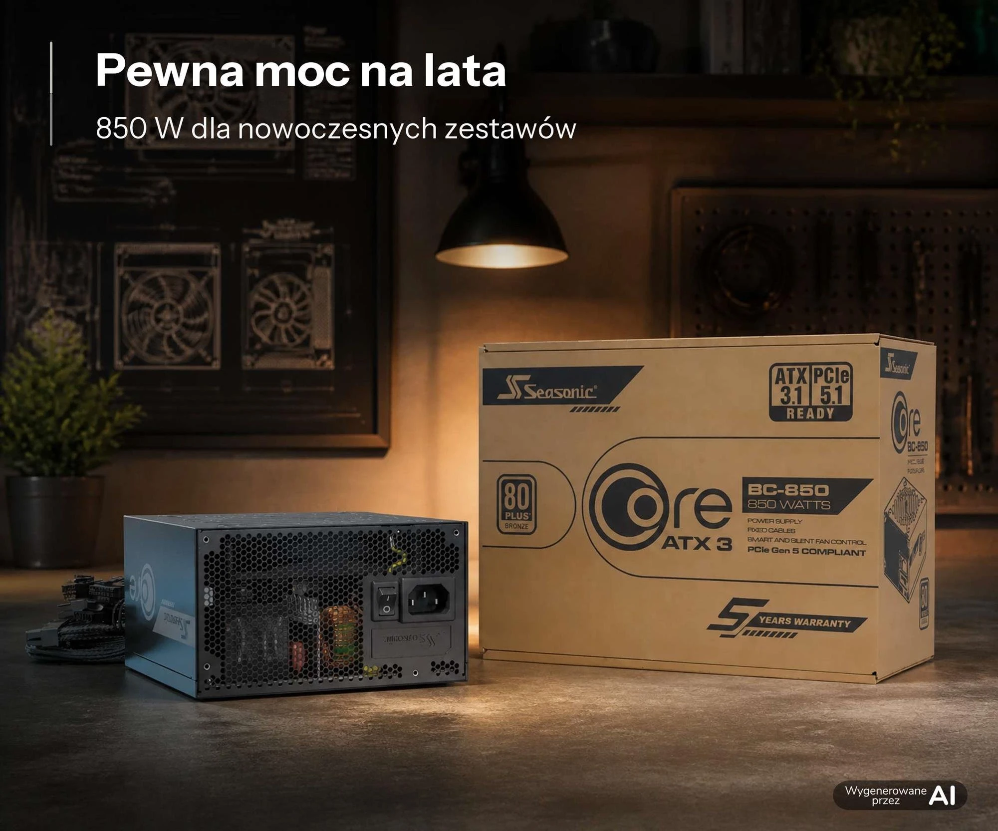 Seasonic Core BC 850W 80 Plus Bronze ATX 3.1 (SRP-CBC851-A5A51JF) EU