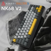 Ajazz x NacodeX NK68 V2 Red Switch LED USB UA Black/Grey/Yellow (NK68-V2-R-BGY) (UA)