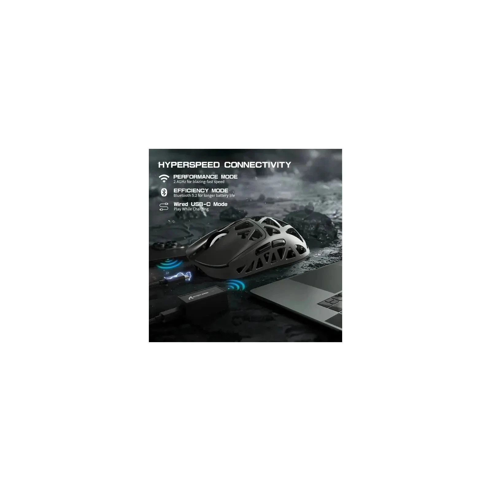 Attack Shark R2 Wireless/Bluetooth Silver Gray (R2SGR_AS) (UA)