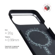 Чехол для мобильного телефона Armorstandart BlackIcon Aramid Plain MagCase Apple iPhone 18 Pro Max Black (ARM92837) (UA)