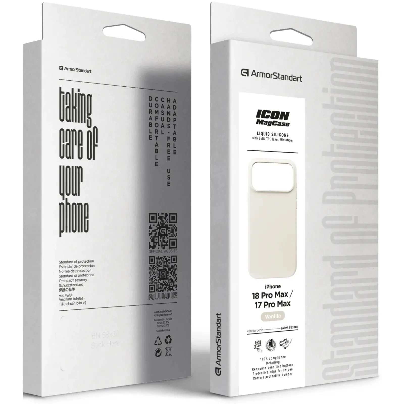 Чохол до мобільного телефона Armorstandart ICON2 MagCase Apple iPhone 18 Pro Max / 17 Pro Max Vanilla (ARM92310) (UA) Тип чохла для телефону: