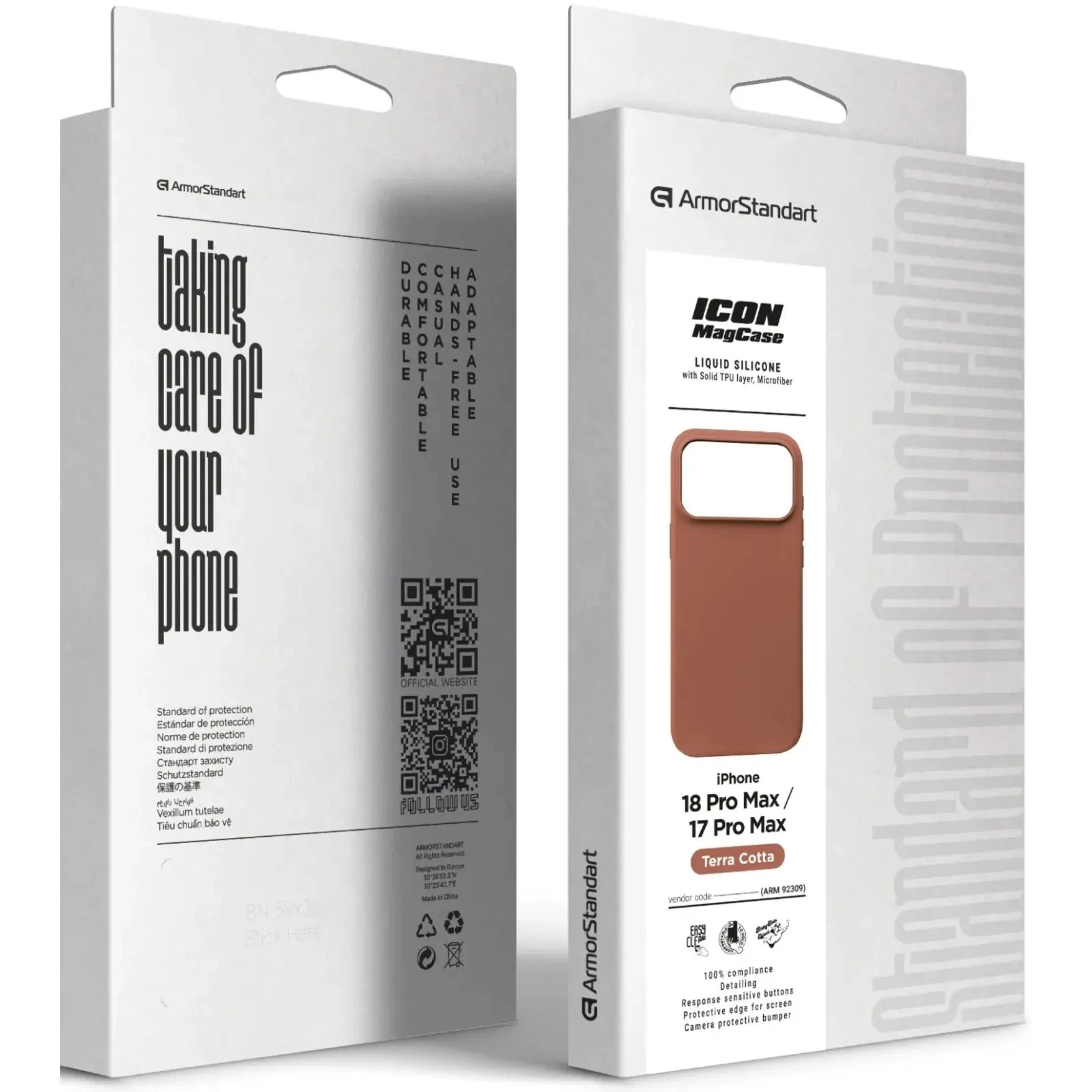 Чохол до мобільного телефона Armorstandart ICON2 MagCase Apple iPhone 18 Pro Max / 17 Pro Max Terra Cotta (ARM92309) (UA) Тип чохла для телефону: