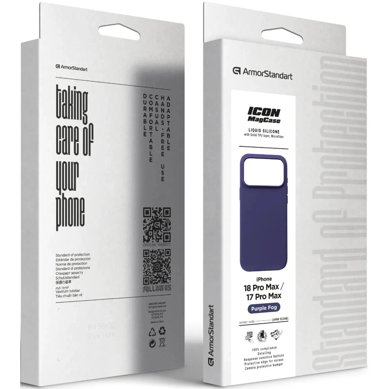 Чехол для мобильного телефона Armorstandart ICON2 MagCase Apple iPhone 18 Pro Max / 17 Pro Max Purple Fog (ARM92308) (UA)