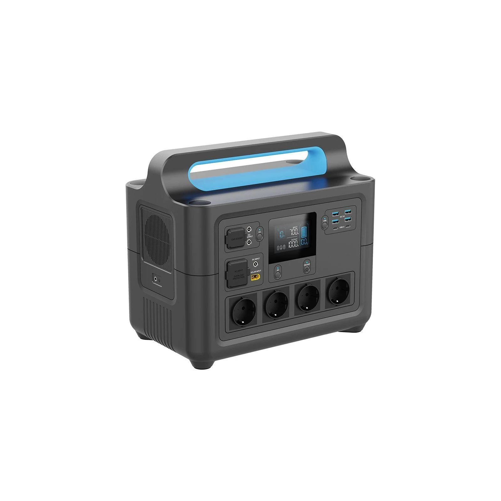 Зарядна станція PowerPlant 1800W, 1484.8Wh (PB930852) (UA) Ємність акумулятора: 1484 Вт*год;