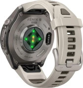 Смарт-часы Garmin Fenix 9 Pro 43mm Titanium with Fog Gray/Dark Sandstone Silicone Band (010-04335-85/86)