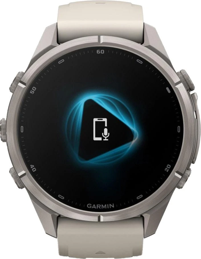 Смарт-часы Garmin Fenix 9 Pro 43mm Titanium with Fog Gray/Dark Sandstone Silicone Band (010-04335-85/86)