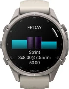 Смарт-часы Garmin Fenix 9 Pro 43mm Titanium with Fog Gray/Dark Sandstone Silicone Band (010-04335-85/86)