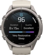 Смарт-часы Garmin Fenix 9 Pro 43mm Titanium with Fog Gray/Dark Sandstone Silicone Band (010-04335-85/86)