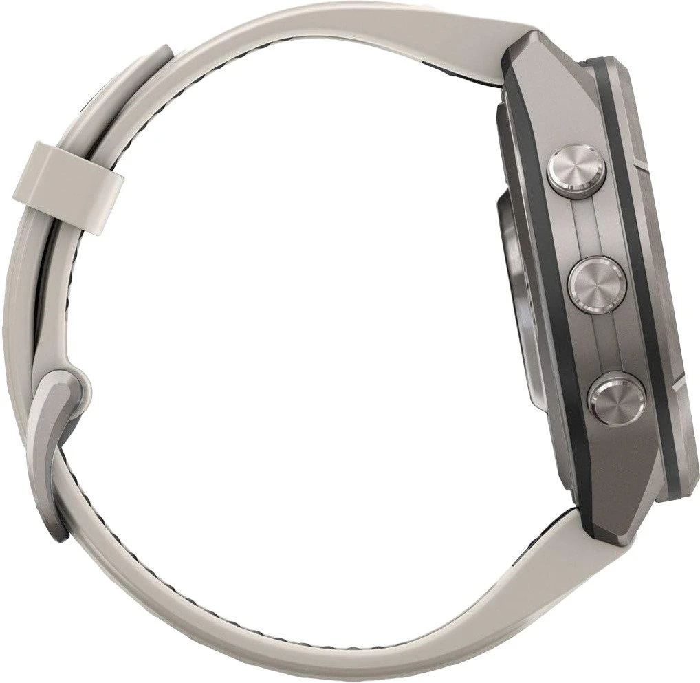Смарт-годинники Garmin Fenix 9 Pro 43mm Titanium з ремінцем Fog Gray/Dark Sandstone Silicone Band (010-04335-85/86)