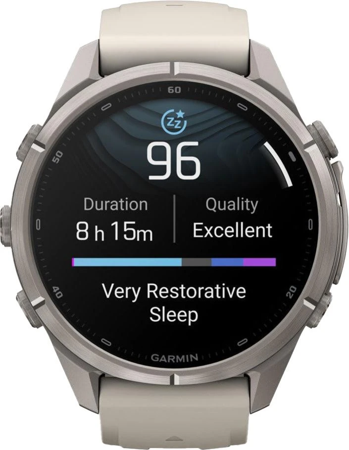 Смарт-часы Garmin Fenix 9 Pro 43mm Titanium with Fog Gray/Dark Sandstone Silicone Band (010-04335-85/86)