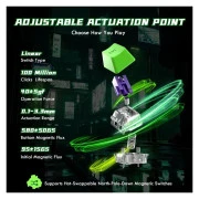Attack Shark R85 HE RGB USB-C UA Black/Green (R85HEGRN_AS) (UA)