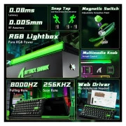 Attack Shark R85 HE RGB USB-C UA Black/Green (R85HEGRN_AS) (UA)