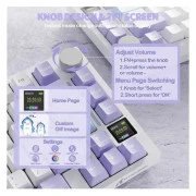 Attack Shark X820 Ultra RGB WirelessBluetooth/USB UA Lavender (X820ULTRAGA_AS) (UA)