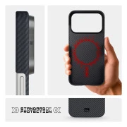 Чехол для мобильного телефона Armorstandart BlackIcon Aramid Twill MagCase Apple iPhone 18 Pro Black (ARM92840) (UA)