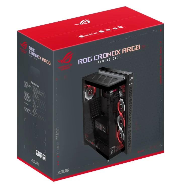 Asus ROG Cronox GR801 Curve TG ARGB Black (90DC00T0-B09030) (UA)