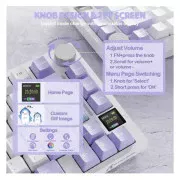 Attack Shark X820 Ultra RGB WirelessBluetooth/USB UA Lavender (X820ULTRAGA_AS) (UA)