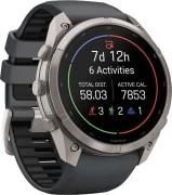 Смарт-часы Garmin Fenix 9 Pro 51mm Titanium with Graphite/Black Silicone Band (010-04337-25/26)
