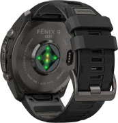 Смарт-годинники Garmin Fenix 9 Pro 51mm Carbon Gray DLC Titanium з чорним/гальковим силіконовим ремінцем (010-04337-15/16)