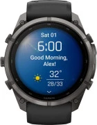 Смарт-годинники Garmin Fenix 9 Pro 51mm Carbon Gray DLC Titanium з чорним/гальковим силіконовим ремінцем (010-04337-15/16)