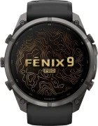 Смарт-часы Garmin Fenix 9 Pro inReach 51mm Carbon Gray DLC Titanium w. Black/Pebble Gray Silicone B. (010-04337-10/11)