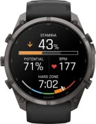 Смарт-часы Garmin Fenix 9 Pro inReach 51mm Carbon Gray DLC Titanium w. Black/Pebble Gray Silicone B. (010-04337-10/11)