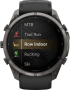 Смарт-часы Garmin Fenix 9 Pro inReach 51mm Carbon Gray DLC Titanium w. Black/Pebble Gray Silicone B. (010-04337-10/11)