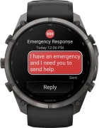 Смарт-часы Garmin Fenix 9 Pro inReach 51mm Carbon Gray DLC Titanium w. Black/Pebble Gray Silicone B. (010-04337-10/11)