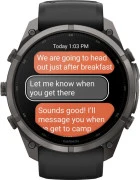 Смарт-часы Garmin Fenix 9 Pro inReach 51mm Carbon Gray DLC Titanium w. Black/Pebble Gray Silicone B. (010-04337-10/11)
