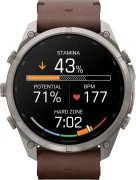 Смарт-часы Garmin Fenix 9 Pro inReach 51mm Titanium with Walnut Leather Band (010-04337-40/41)