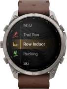 Смарт-часы Garmin Fenix 9 Pro inReach 51mm Titanium with Walnut Leather Band (010-04337-40/41)