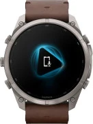 Смарт-часы Garmin Fenix 9 Pro inReach 51mm Titanium with Walnut Leather Band (010-04337-40/41)