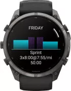 Смарт-годинники Garmin Fenix 9 Pro 51mm Carbon Gray DLC Titanium з чорним/гальковим силіконовим ремінцем (010-04337-15/16)