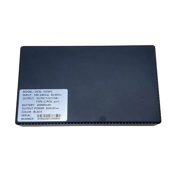 DCSL-1036PC 12V/9V/5V 20000 mAh 36W Black