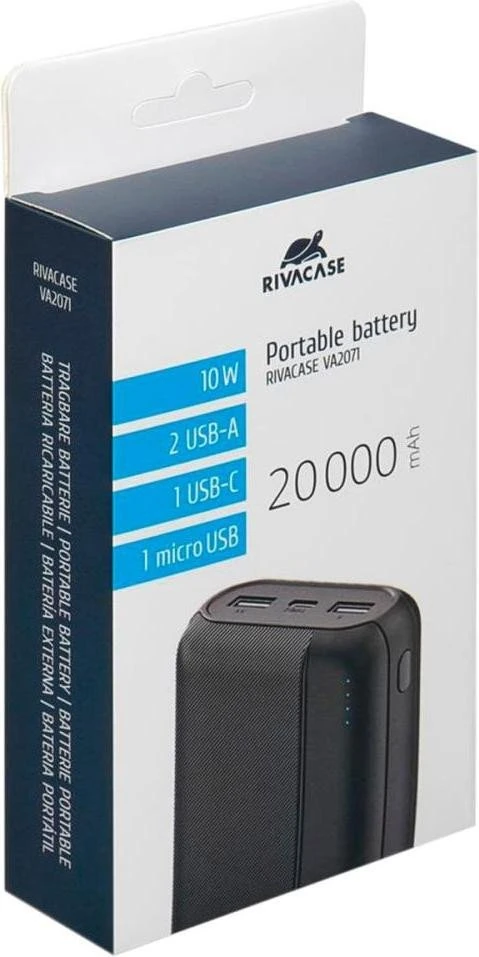 Rivacase RIVAPOWER VA2071 20000mAh Black (UA)