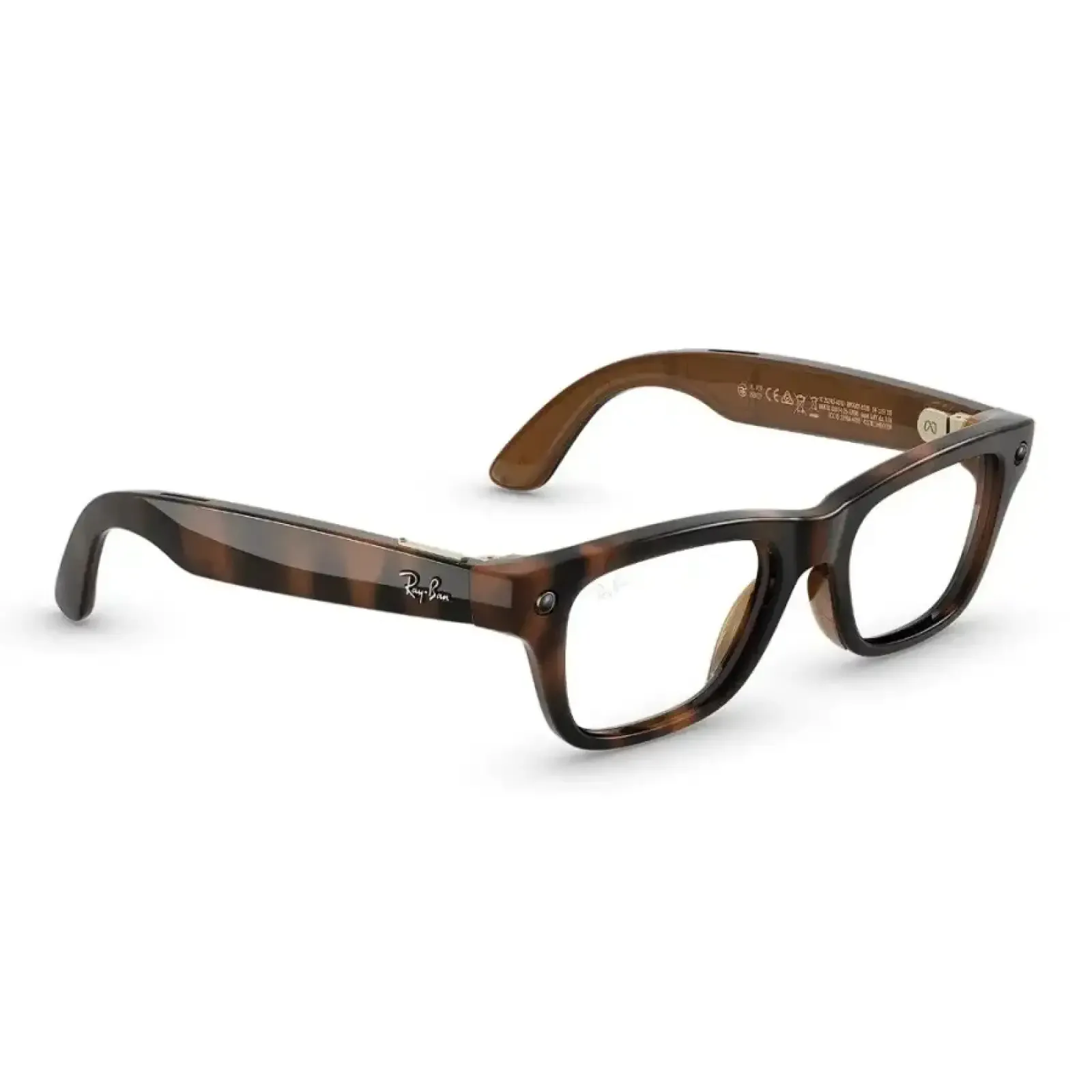 Ray-Ban Meta Blayzer Optics Gen 2 Shiny Havana with Demo Lens (RW7001 8528 50-19)