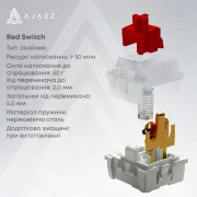 Ajazz NK68 Red Switch USB UA White (NK68-R-S-W) (UA)