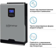 Автономный солнечный инвертор Solarverse Ampere 3kW 24V 1 MPPT 220V Однофазний (SV3024A) (UA)
