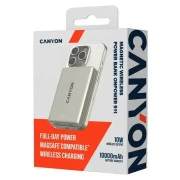 Canyon 10000mAh OnPower 511 PD20W Magnetic wireless MagSafe Grey (CNS-CPB511G) (UA)