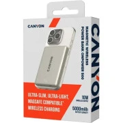 Canyon 5000mAh OnPower 500 PD20W Magnetic wireless MagSafe Grey (CNS-CPB500G) (UA)