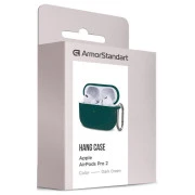 Чехол для наушников Armorstandart Hang Case для Apple AirPods Pro 2 Dark Green (ARM68591) (UA)