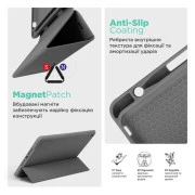 Чохол для планшета Armorstandart Smart Fold Pen Apple iPad Air 11 (2024) Dark Grey (ARM78116) (UA)